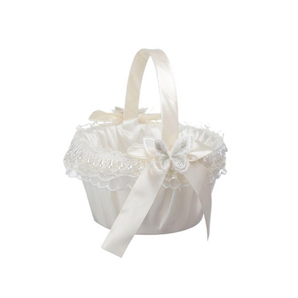 Gardening Tools Girls - Cesto Porta Fiori Nuziale in Pizzo