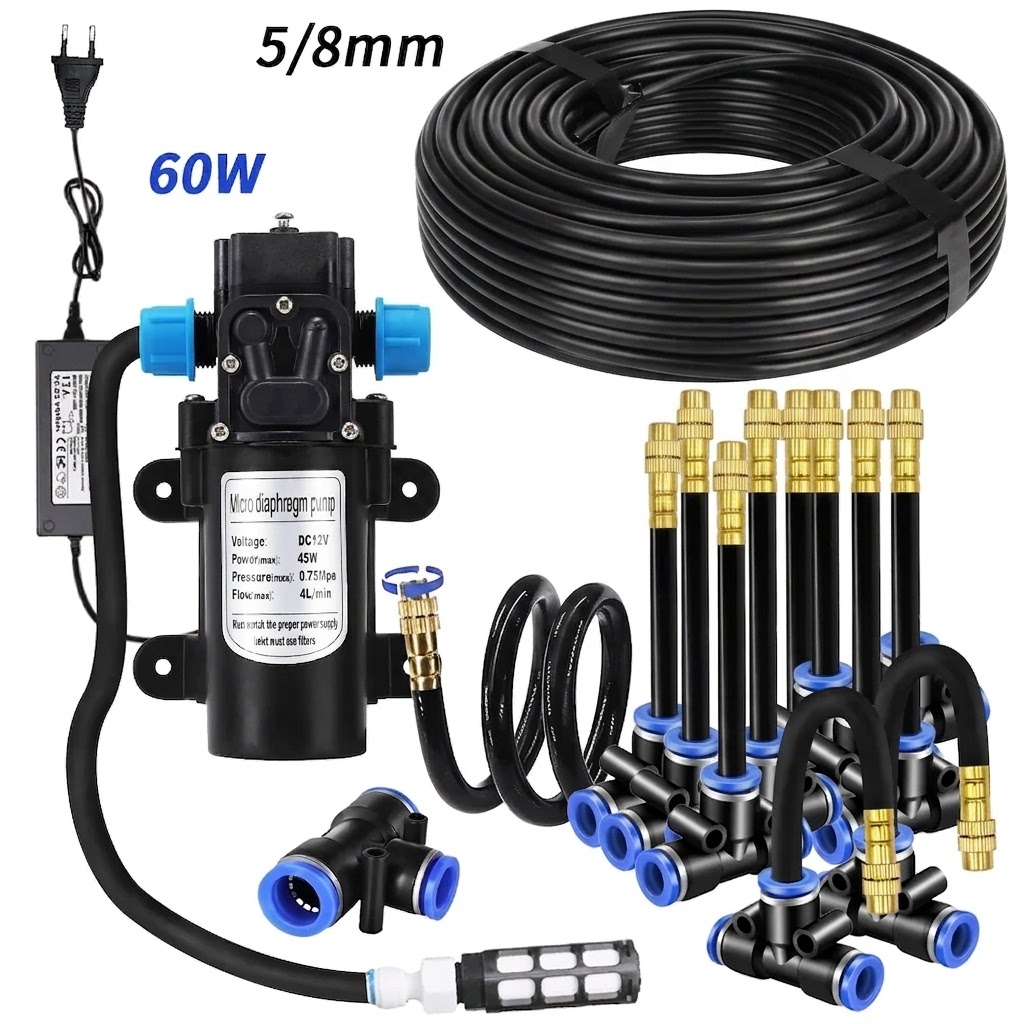 Automatic Plant Waterer - Kit Spruzzatore con Tubo PE 5/8mm,